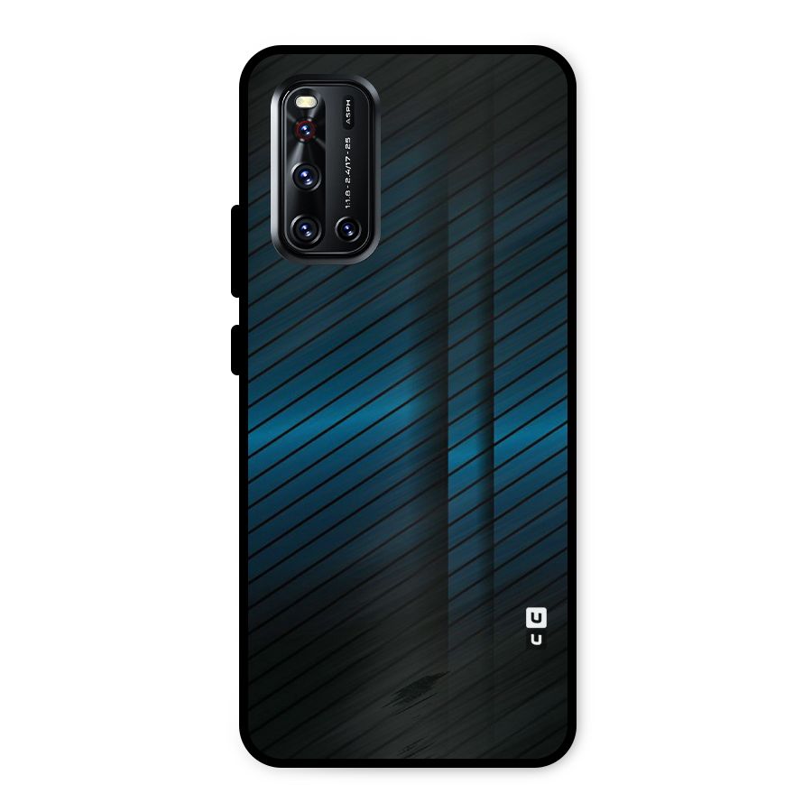 Royal Shade Blue Metal Back Case for Vivo V19