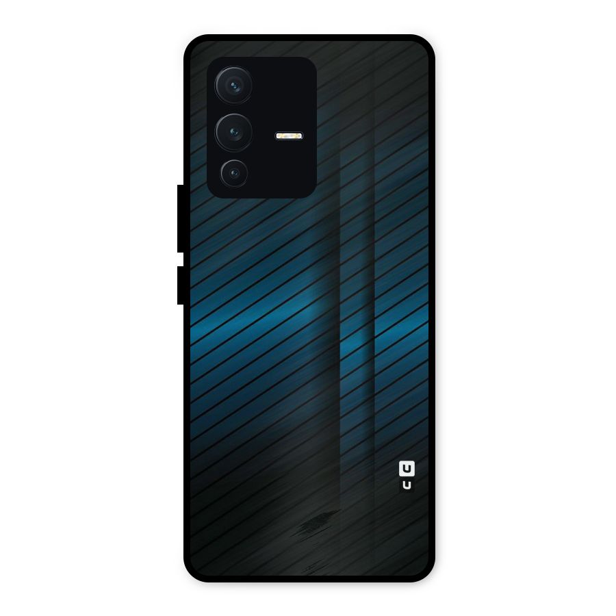 Royal Shade Blue Metal Back Case for Vivo V23 5G