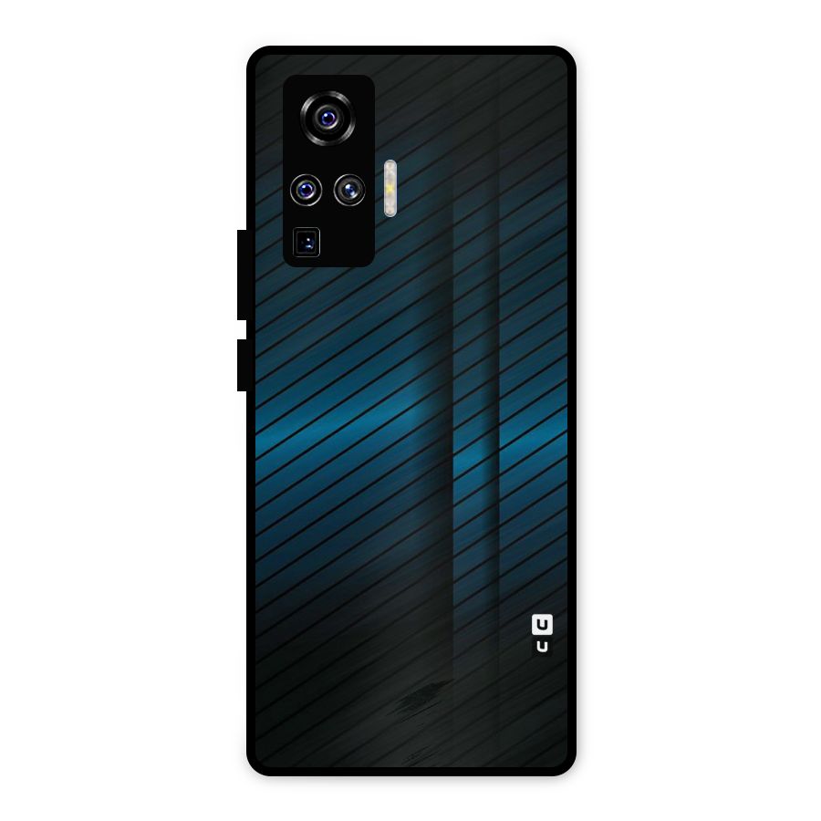Royal Shade Blue Metal Back Case for Vivo X50 Pro