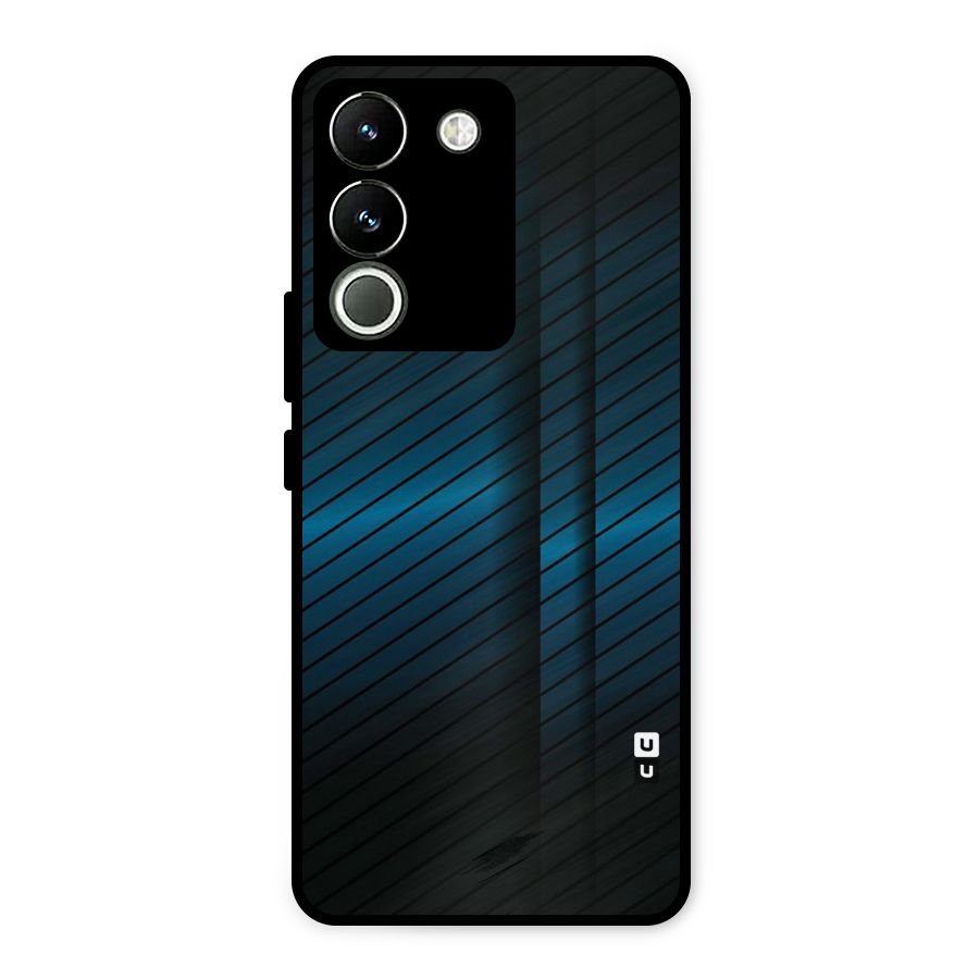 Royal Shade Blue Metal Back Case for Vivo Y200