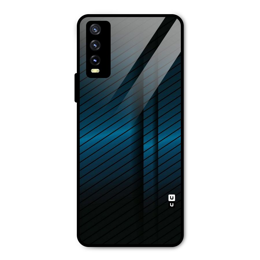 Royal Shade Blue Metal Back Case for Vivo Y20g