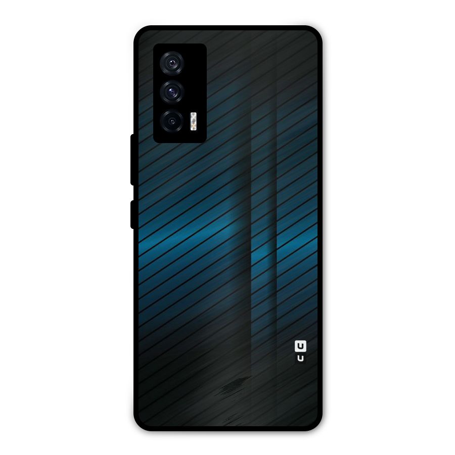 Royal Shade Blue Metal Back Case for iQOO 7 5G