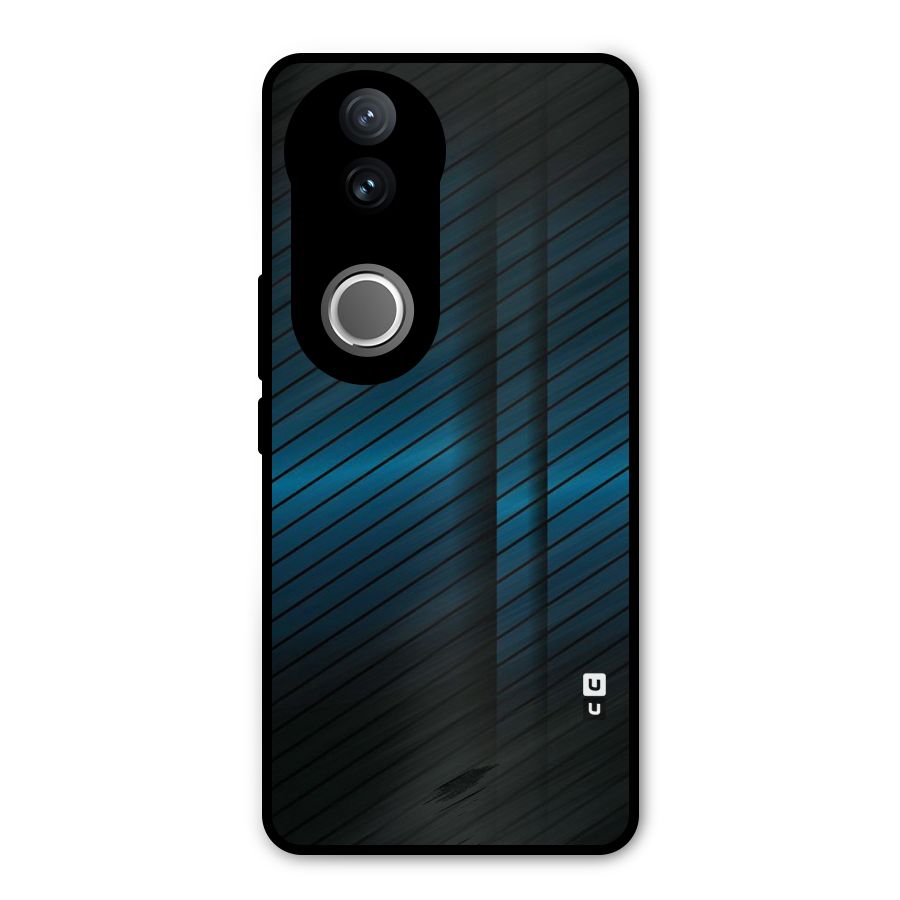 Royal Shade Blue Metal Back Case for iQOO Z10R