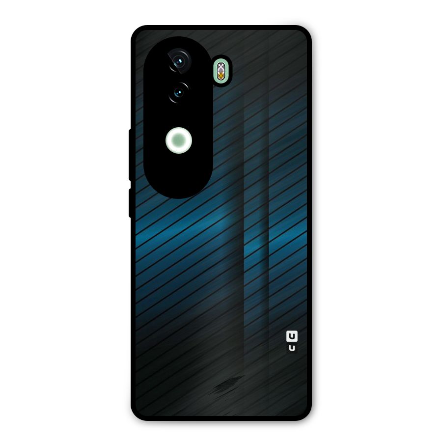 Royal Shade Blue Metal Back Case for iQOO Z9s