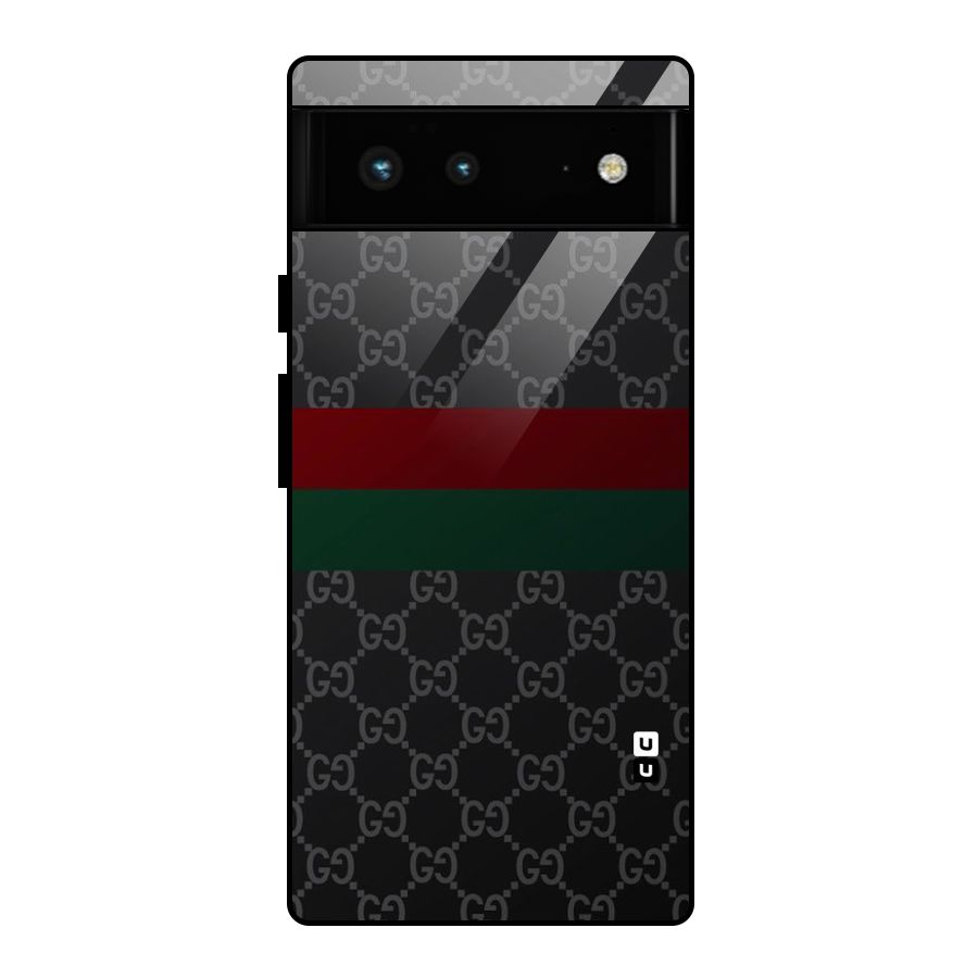 Royal Stripes Design Glass Back Case for Google Pixel 6