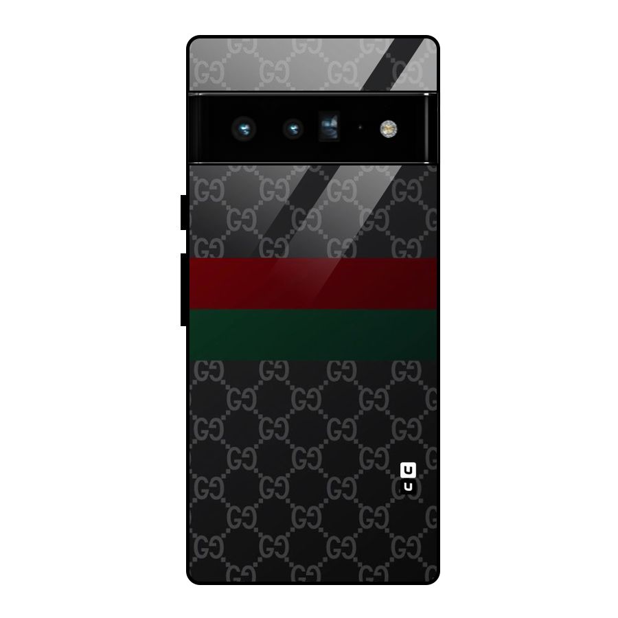 Royal Stripes Design Glass Back Case for Google Pixel 6 Pro