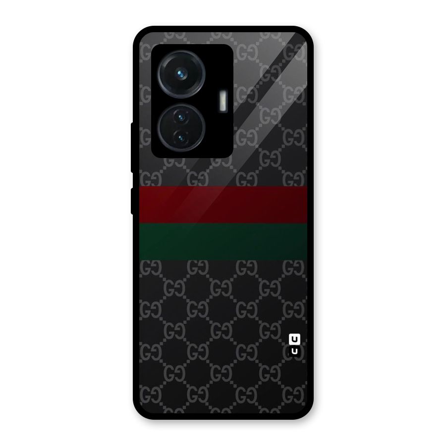 Royal Stripes Design Glass Back Case for Vivo T1 44W