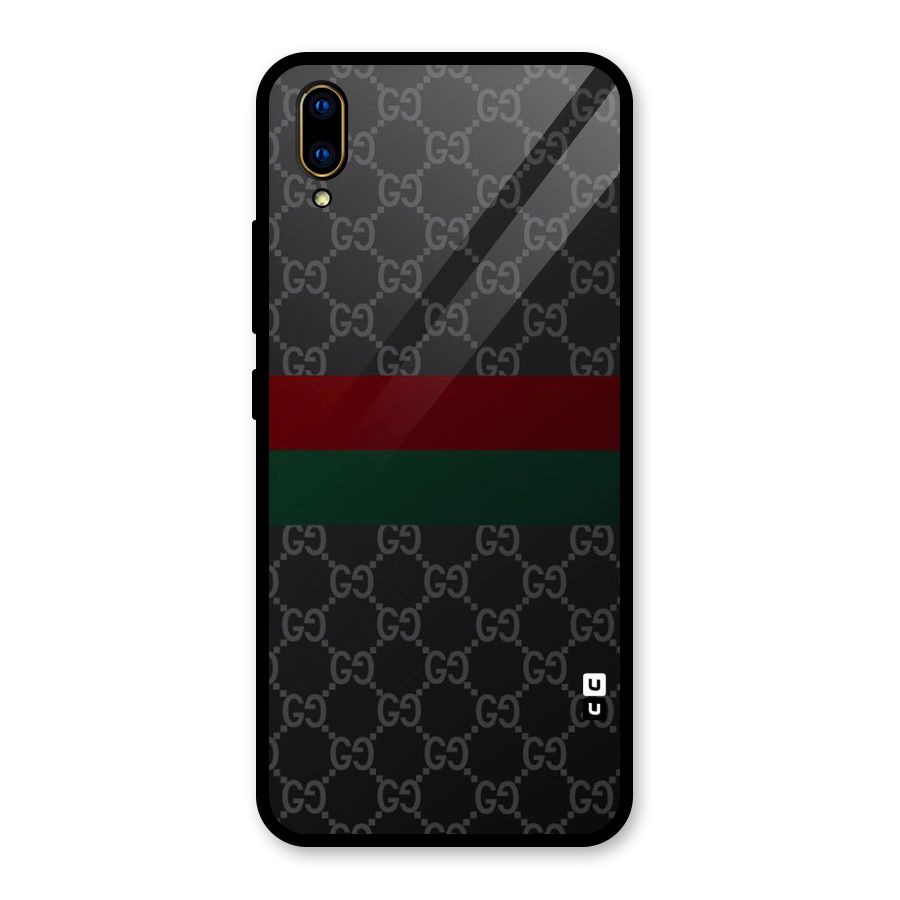 Royal Stripes Design Glass Back Case for Vivo V11 Pro