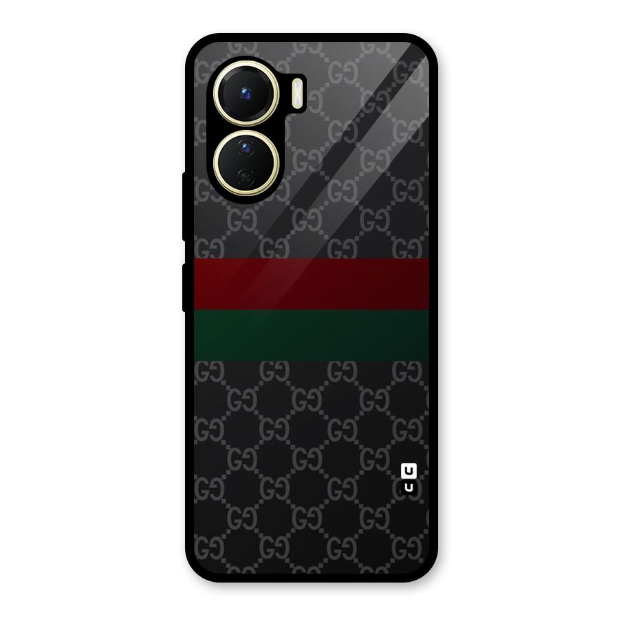 Royal Stripes Design Glass Back Case for Vivo Y16