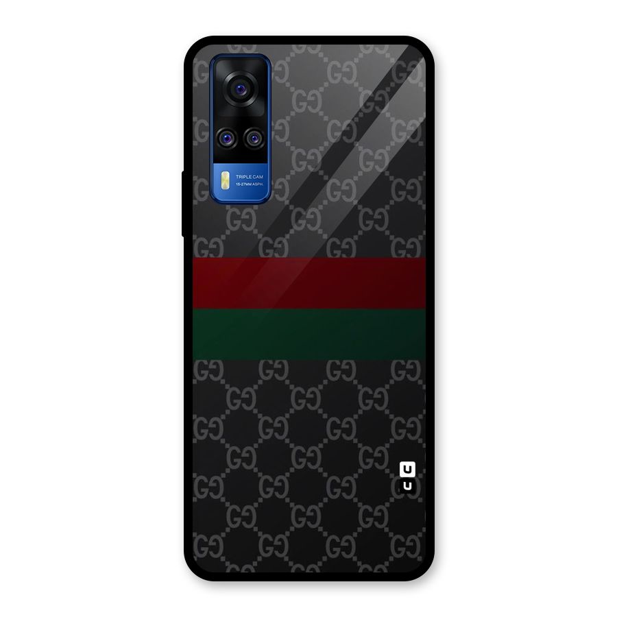 Royal Stripes Design Glass Back Case for Vivo Y31