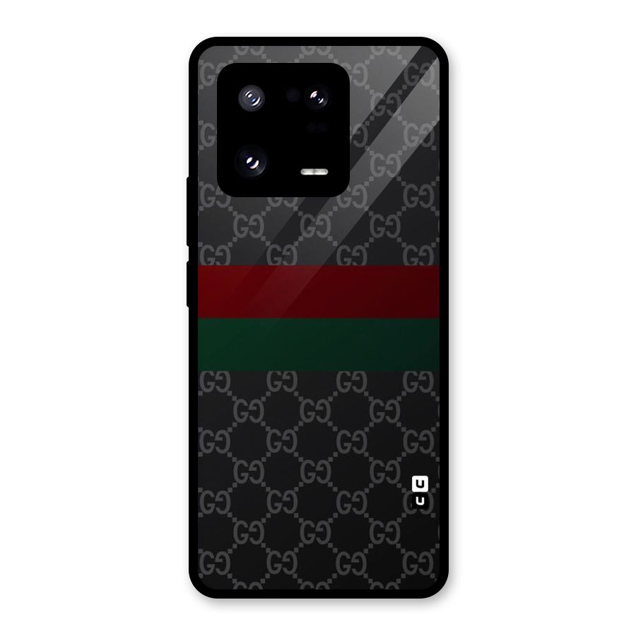 Royal Stripes Design Glass Back Case for Xiaomi 13 Pro