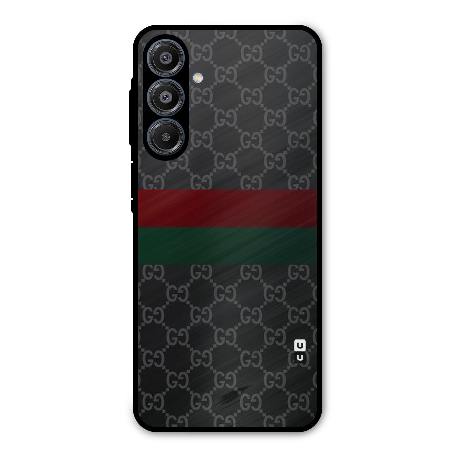 Royal Stripes Design Metal Back Case for Galaxy A16 5G