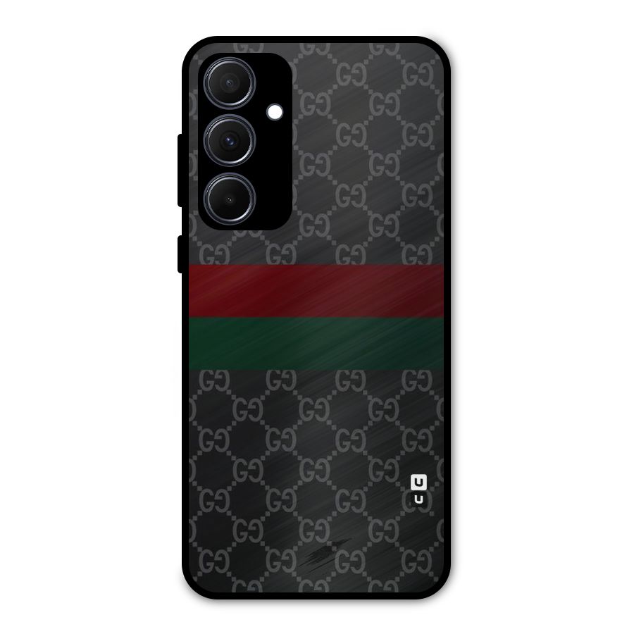 Royal Stripes Design Metal Back Case for Galaxy A35