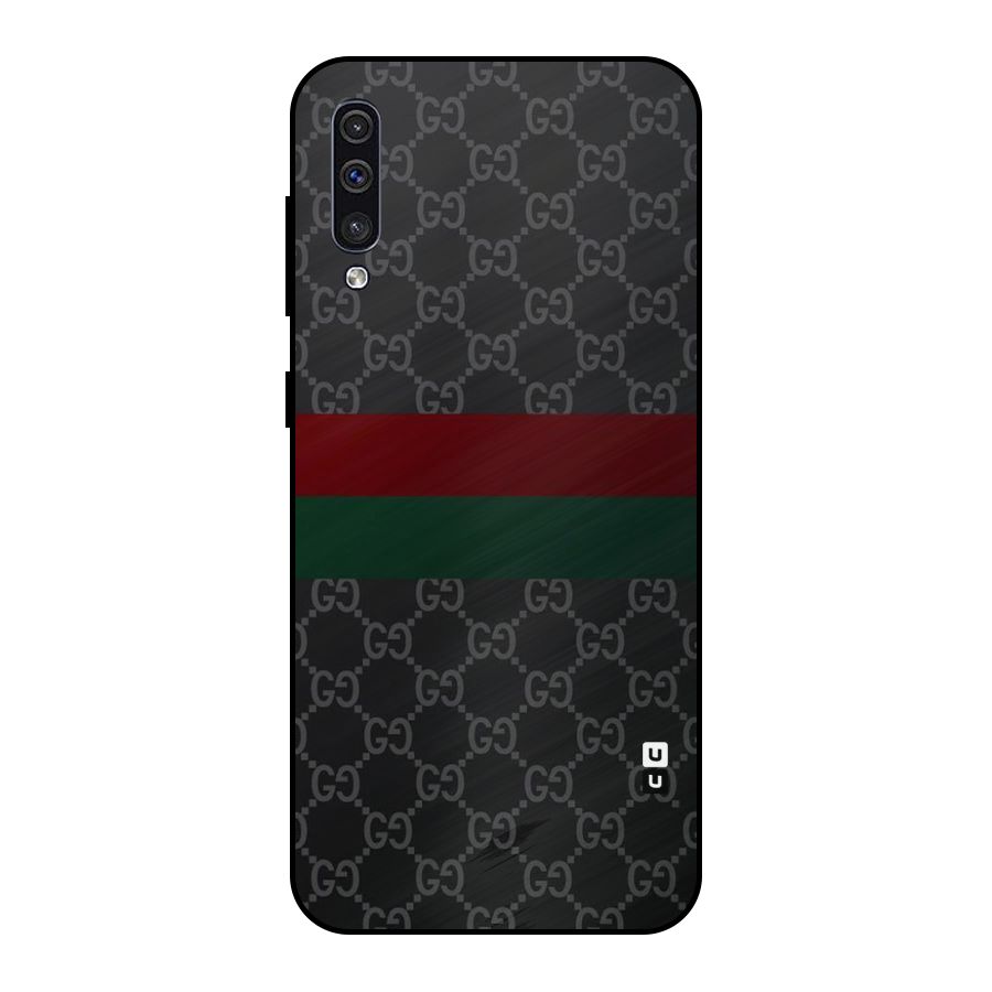 Royal Stripes Design Metal Back Case for Galaxy A50s