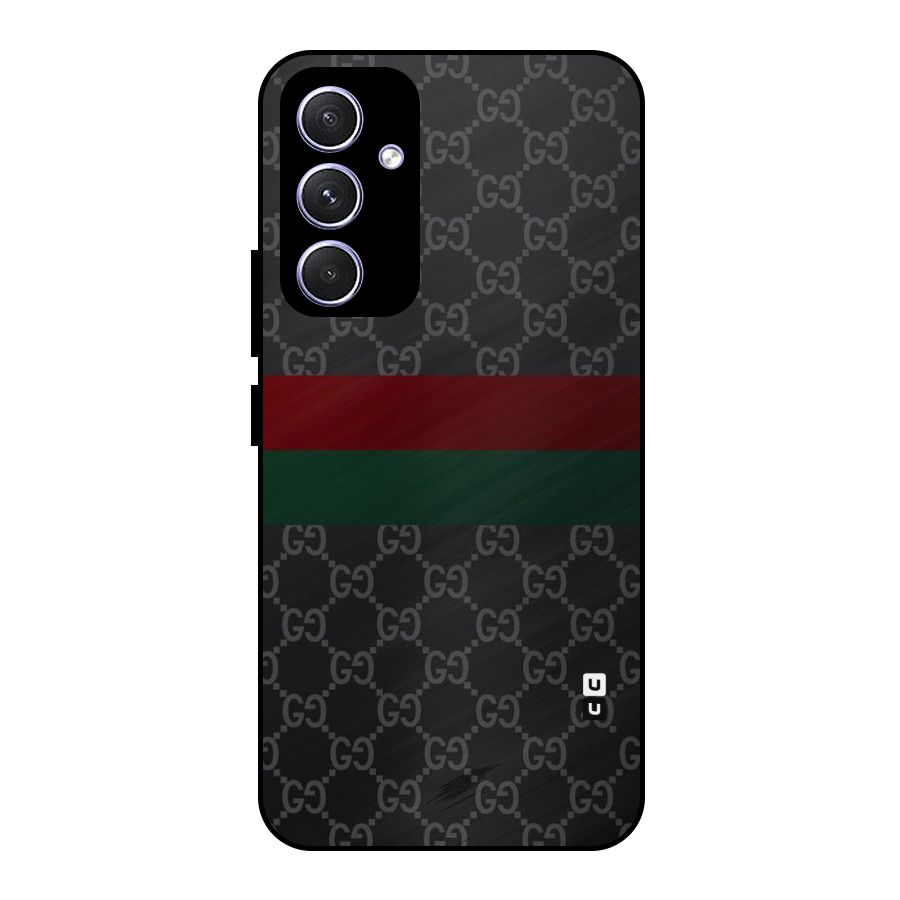 Royal Stripes Design Metal Back Case for Galaxy A54