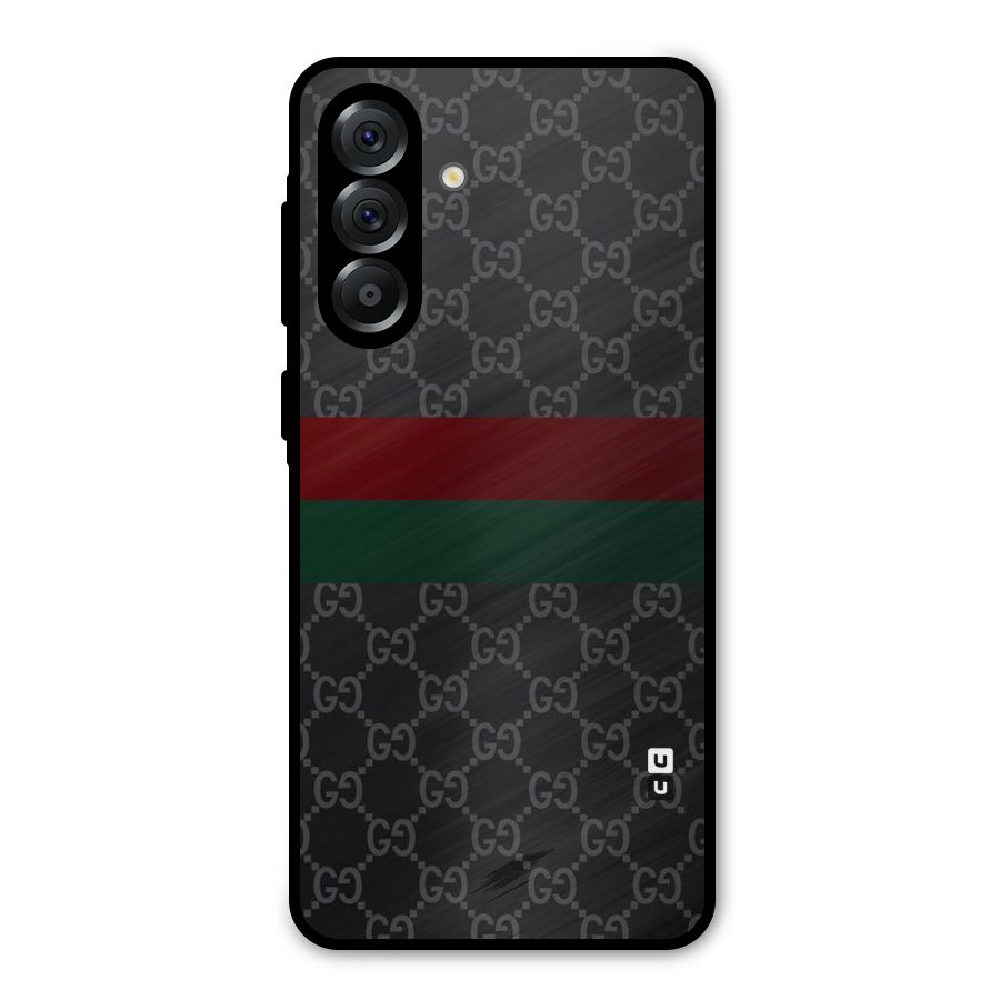 Royal Stripes Design Metal Back Case for Galaxy A56