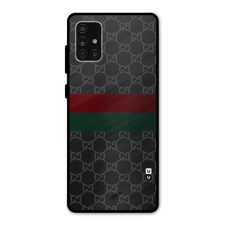 Royal Stripes Design Metal Back Case for Galaxy A71
