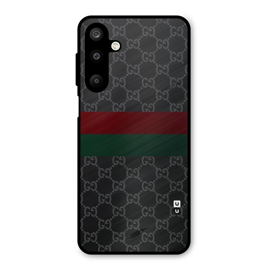Royal Stripes Design Metal Back Case for Galaxy M16