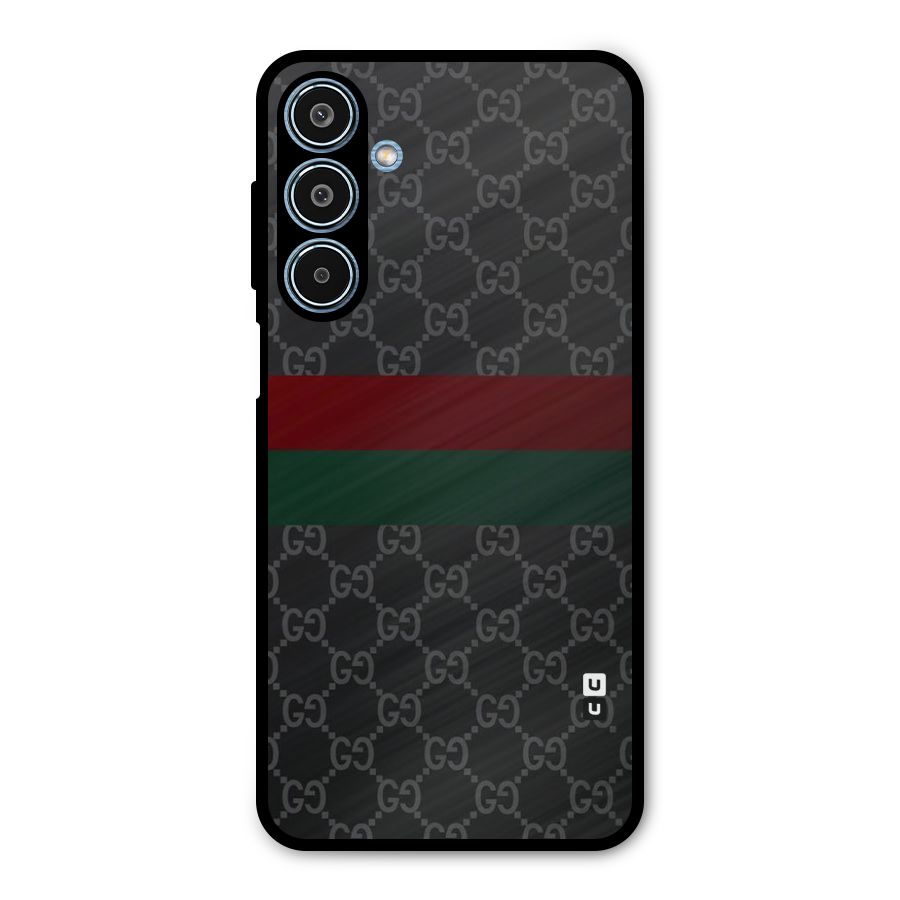 Royal Stripes Design Metal Back Case for Galaxy M35