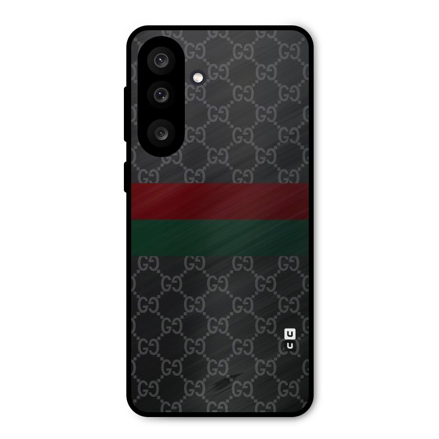 Royal Stripes Design Metal Back Case for Galaxy M56