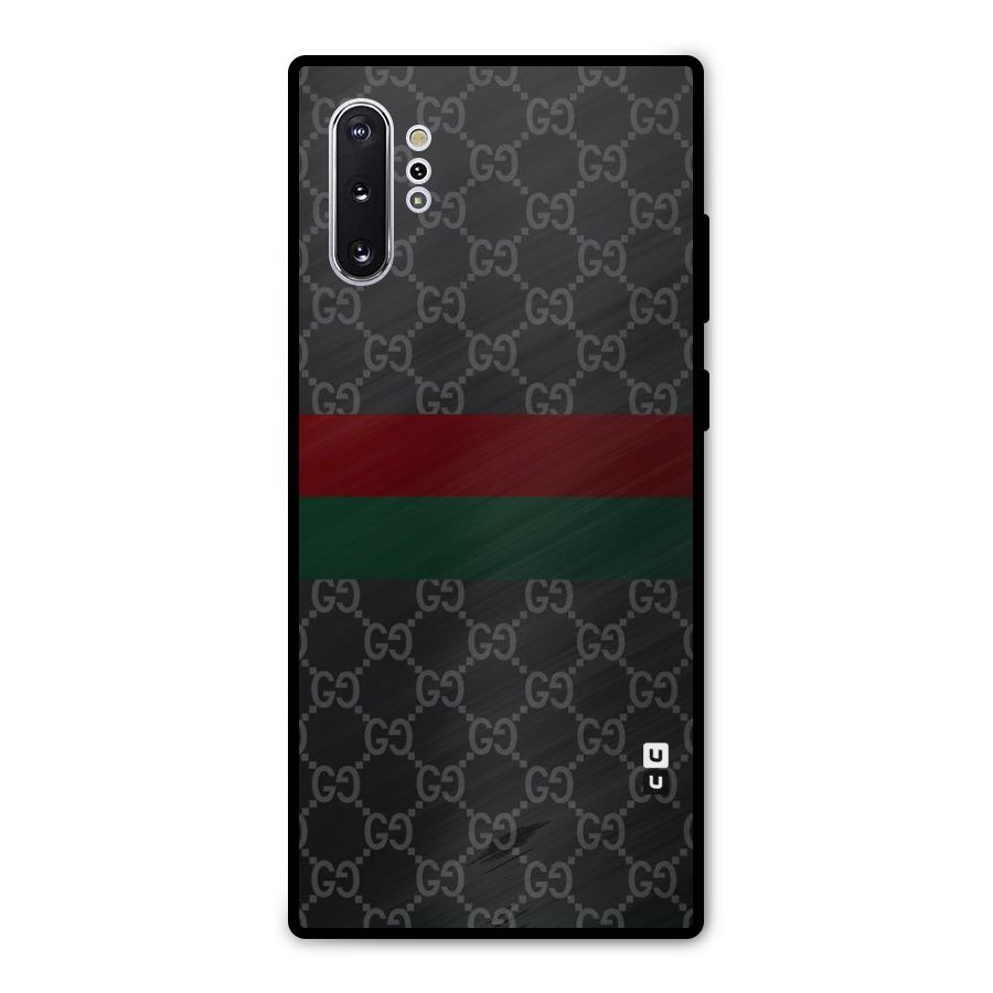 Royal Stripes Design Metal Back Case for Galaxy Note 10 Plus