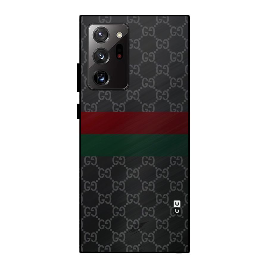 Royal Stripes Design Metal Back Case for Galaxy Note 20 Ultra