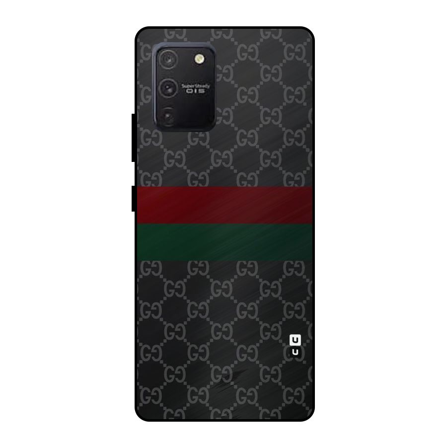 Royal Stripes Design Metal Back Case for Galaxy S10 Lite