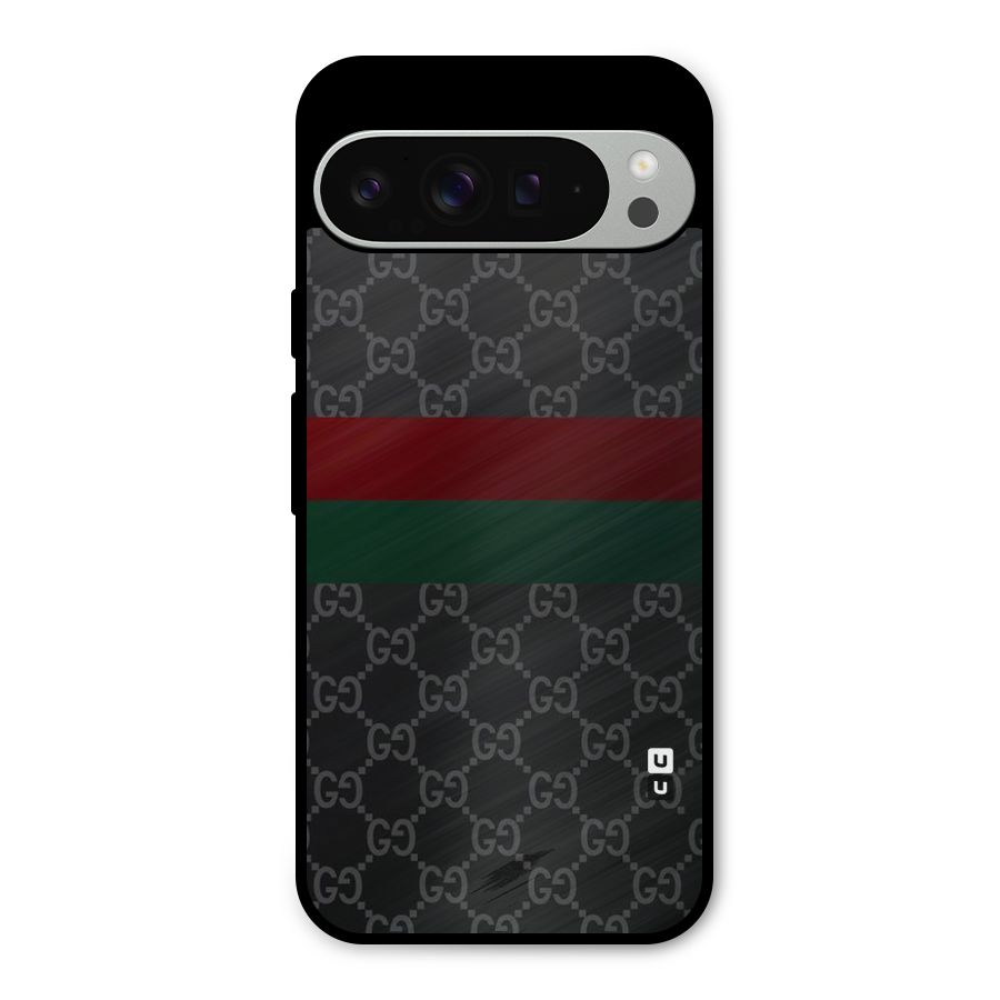 Royal Stripes Design Metal Back Case for Google Pixel 9 Pro XL