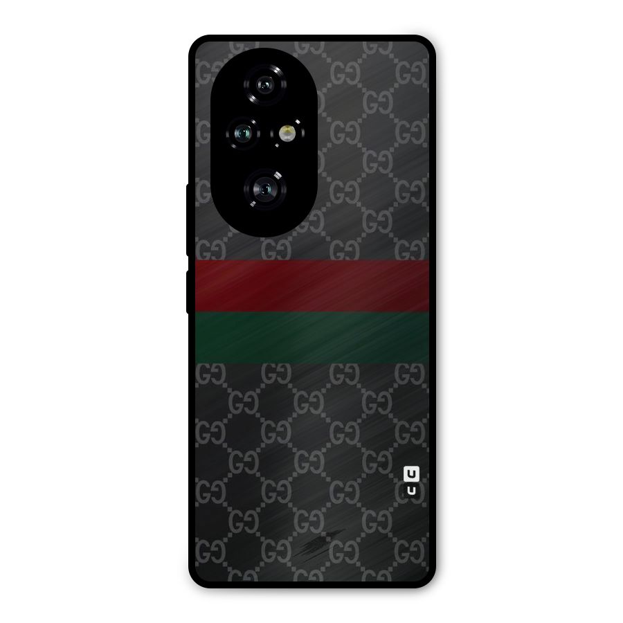 Royal Stripes Design Metal Back Case for Honor 200 Pro