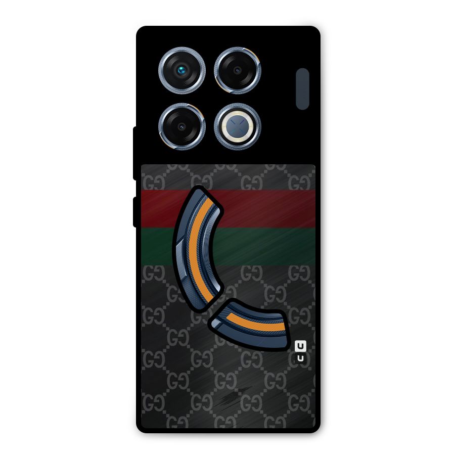 Royal Stripes Design Metal Back Case for Infinix GT 20 Pro