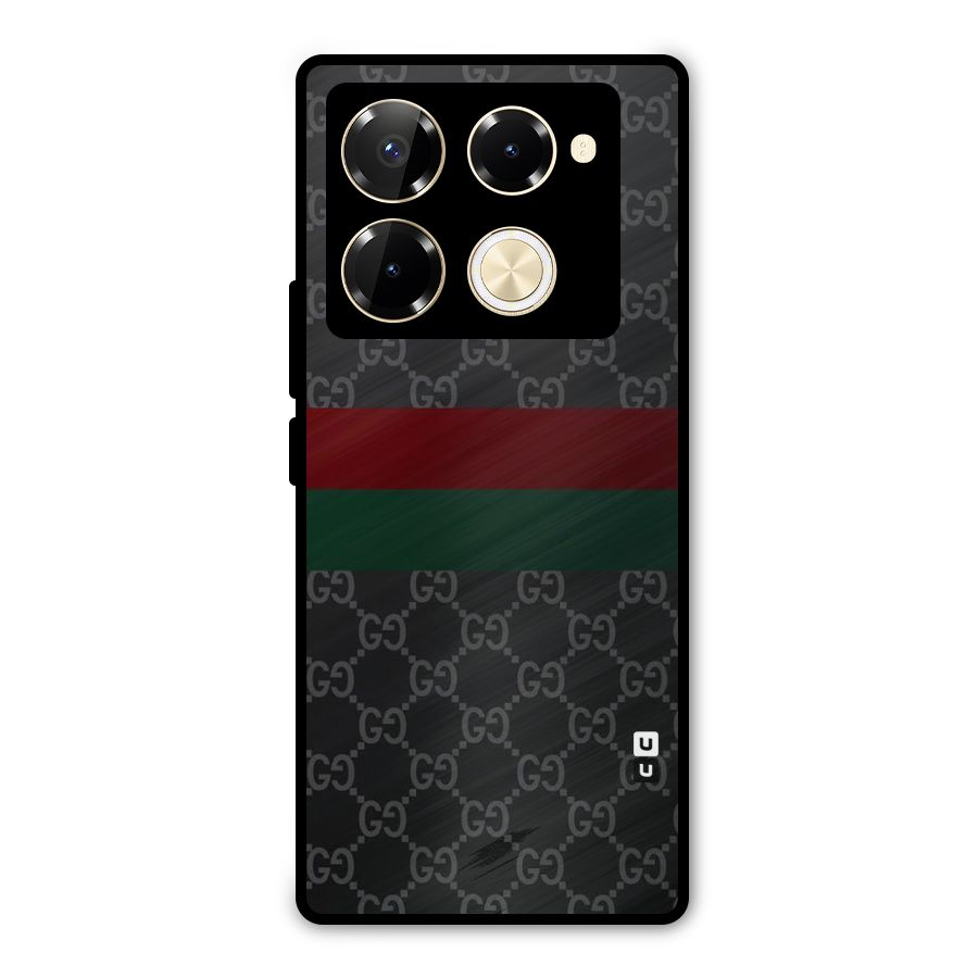 Royal Stripes Design Metal Back Case for Infinix Note 40 Pro Plus