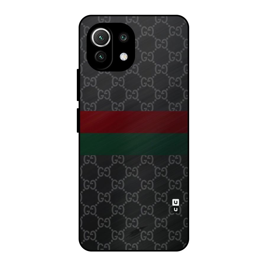 Royal Stripes Design Metal Back Case for Mi 11 Lite NE 5G