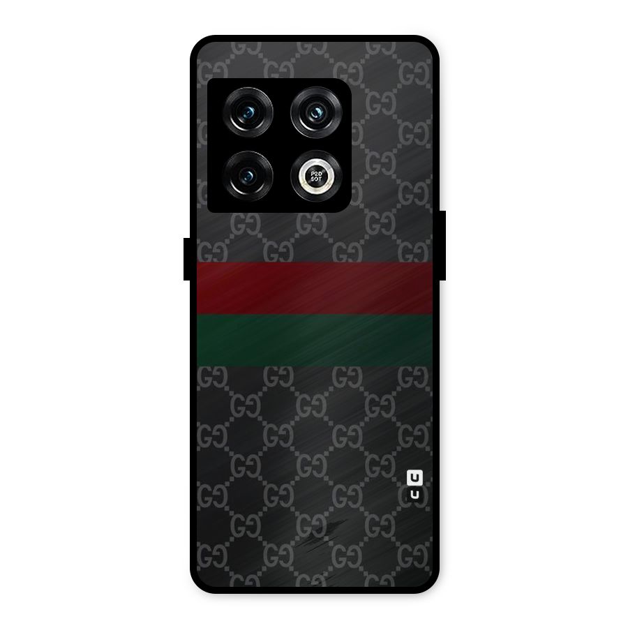 Royal Stripes Design Metal Back Case for OnePlus 10 Pro 5G