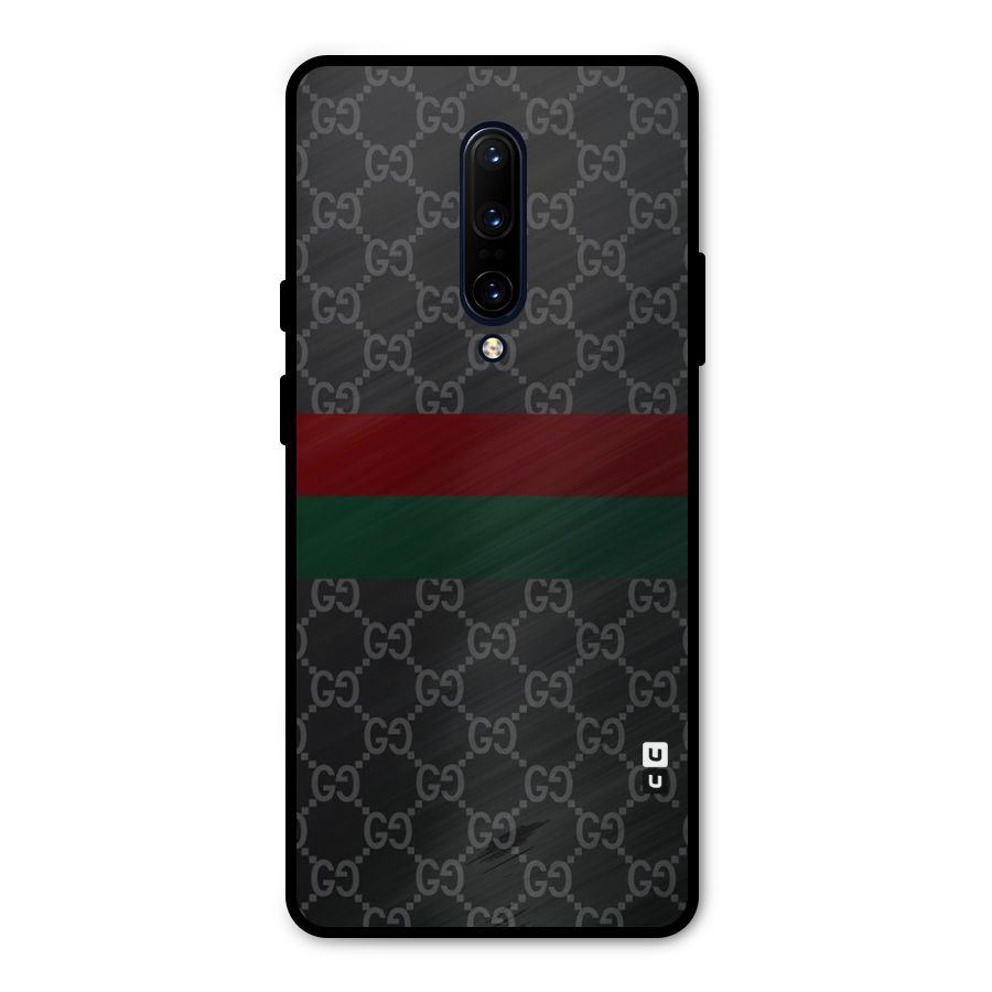 Royal Stripes Design Metal Back Case for OnePlus 7 Pro