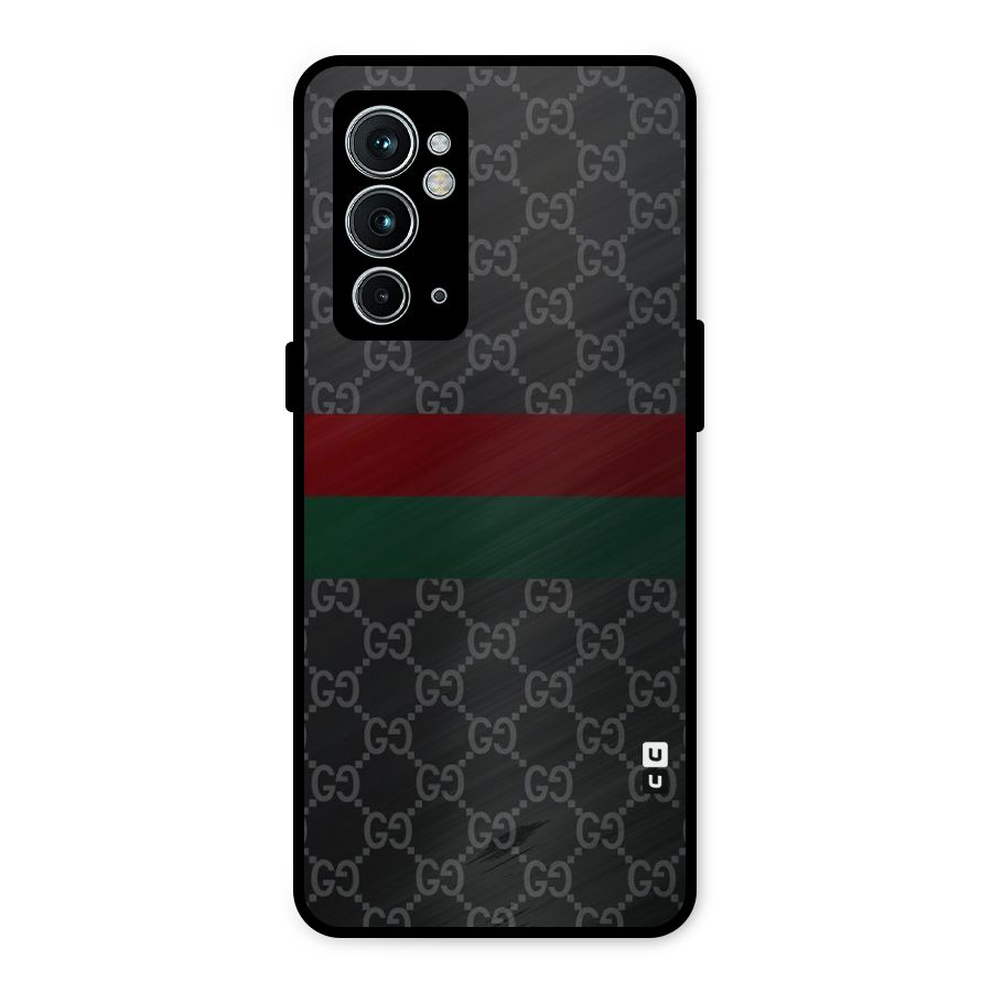 Royal Stripes Design Metal Back Case for OnePlus 9RT 5G