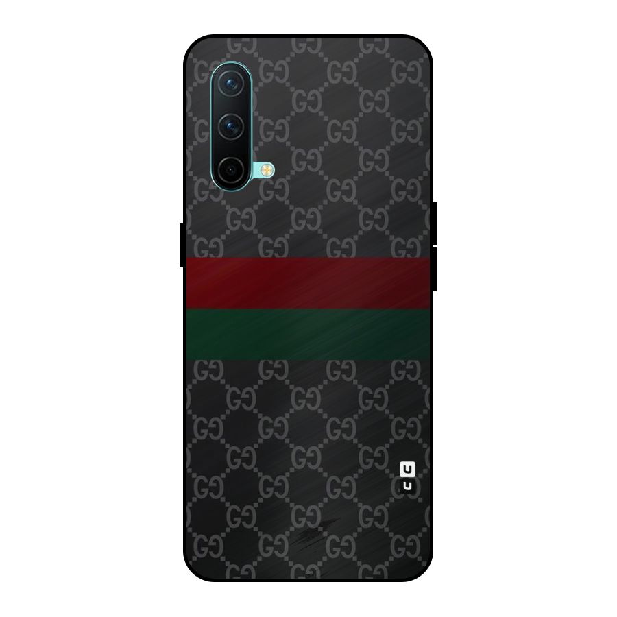 Royal Stripes Design Metal Back Case for OnePlus Nord CE 5G