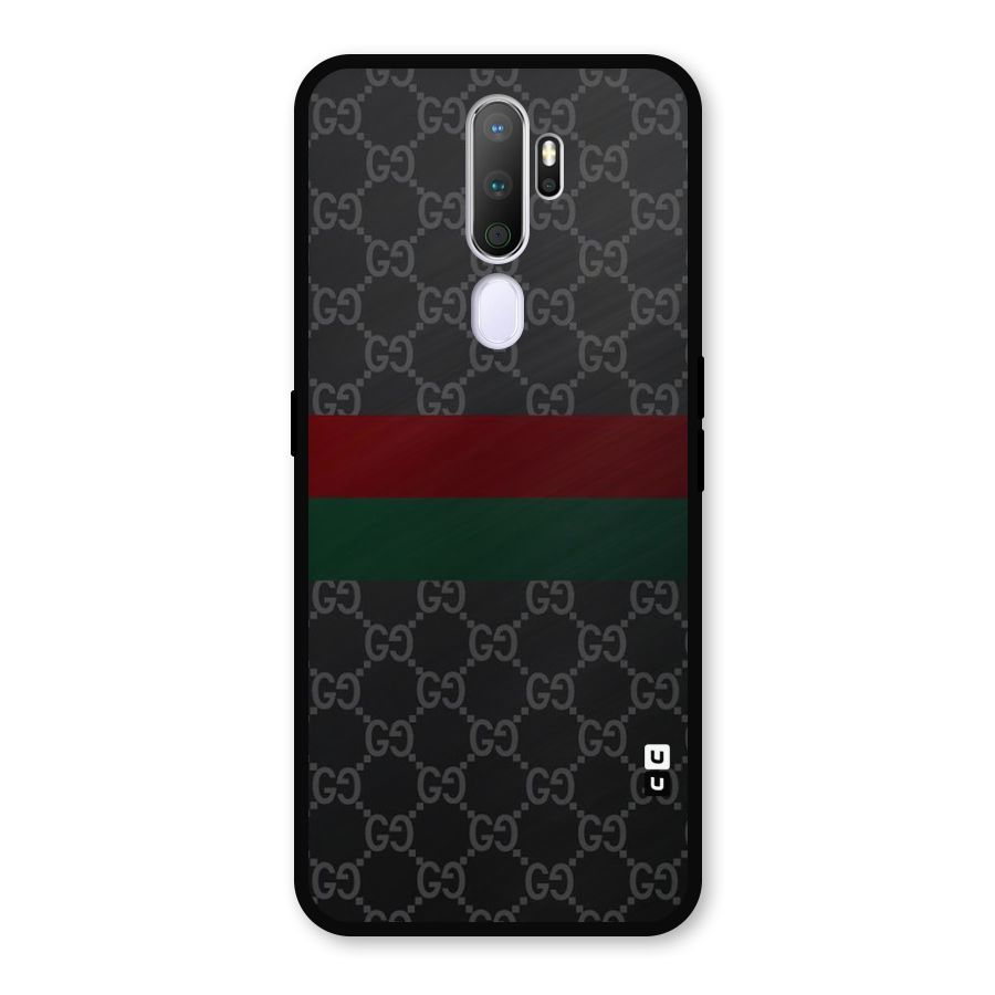 Royal Stripes Design Metal Back Case for Oppo A9 (2020)