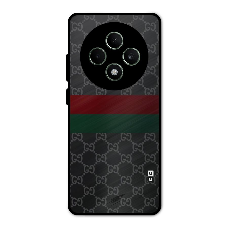 Royal Stripes Design Metal Back Case for Oppo F27