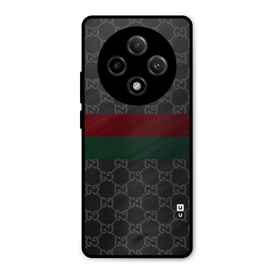 Royal Stripes Design Metal Back Case for Oppo F27 Pro Plus