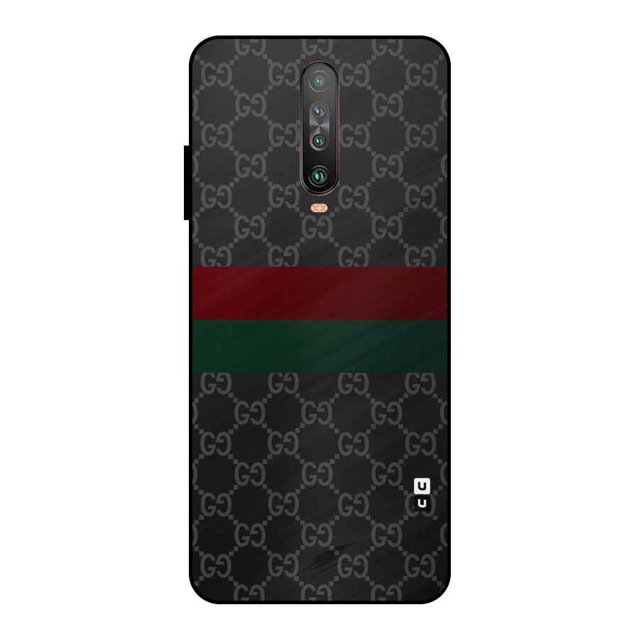Royal Stripes Design Metal Back Case for Poco X2