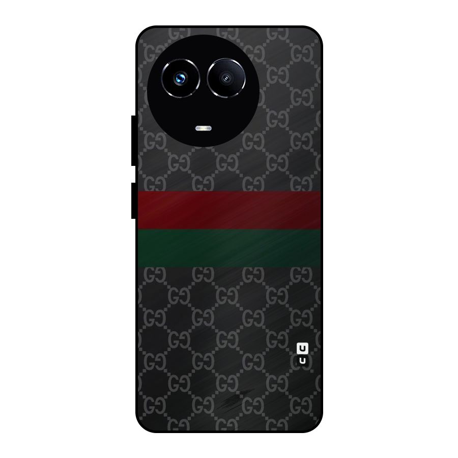 Royal Stripes Design Metal Back Case for Realme 11 5G