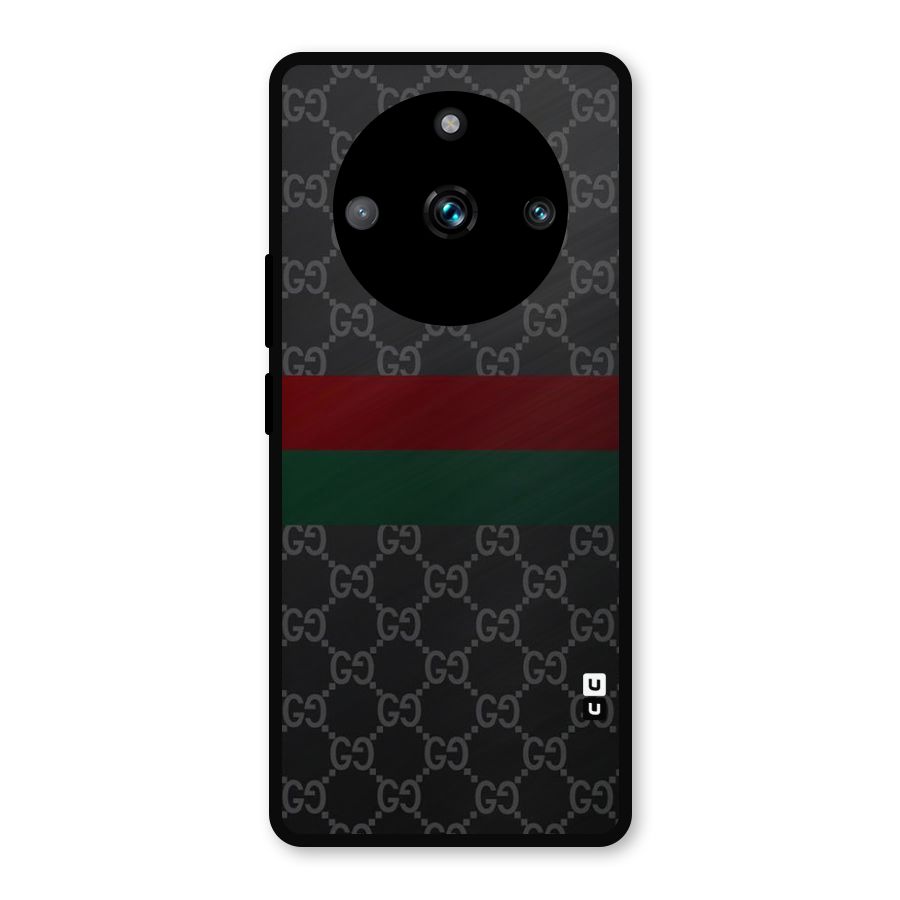 Royal Stripes Design Metal Back Case for Realme 11 Pro