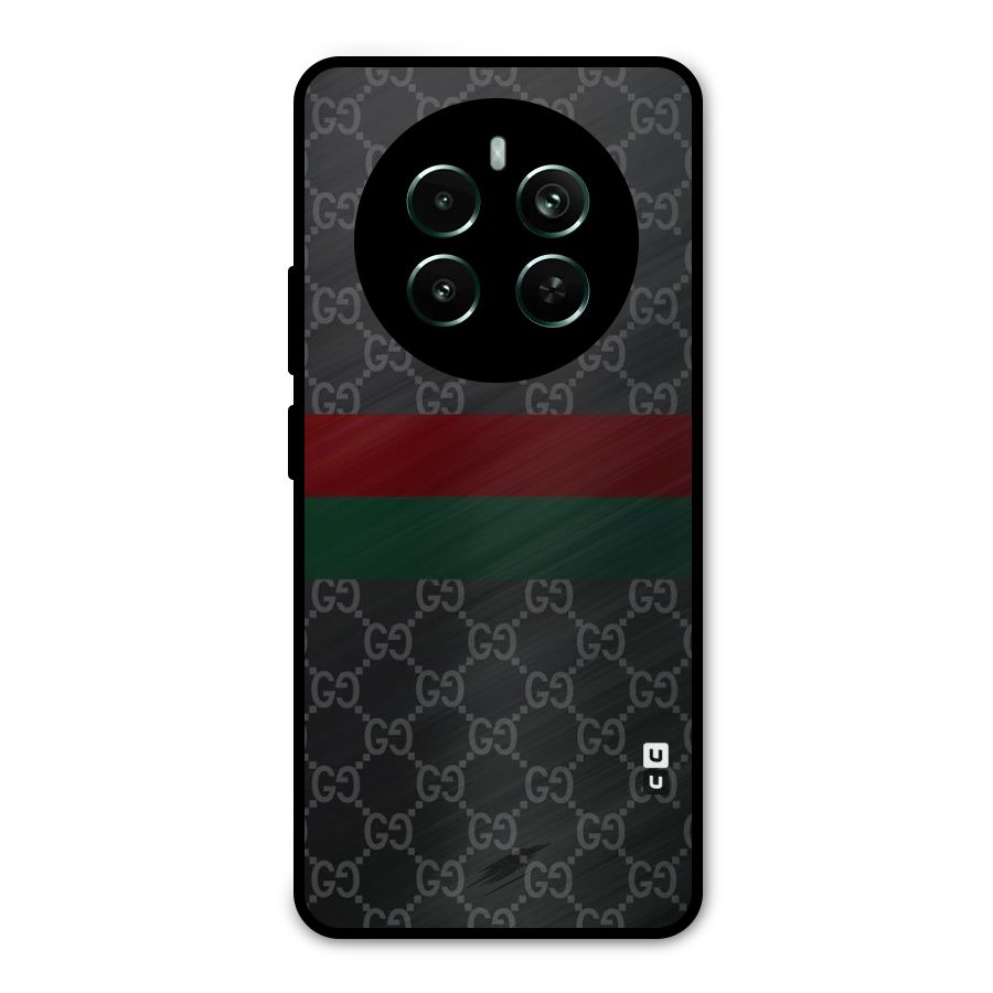 Royal Stripes Design Metal Back Case for Realme 12 Pro Plus