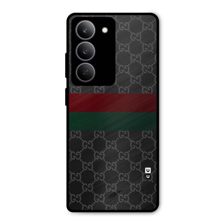 Royal Stripes Design Metal Back Case for Realme 14x