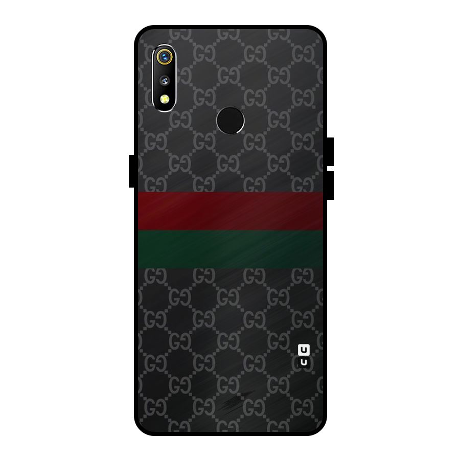 Royal Stripes Design Metal Back Case for Realme 3i