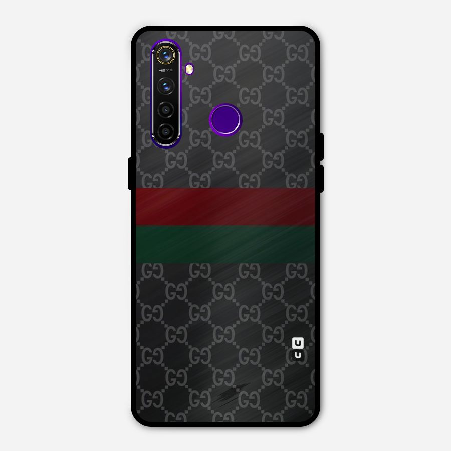 Royal Stripes Design Metal Back Case for Realme 5 Pro
