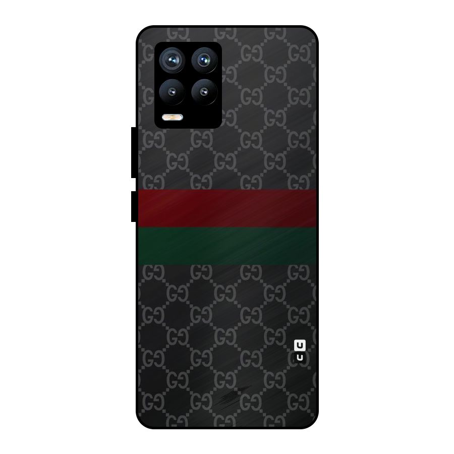Royal Stripes Design Metal Back Case for Realme 8 Pro