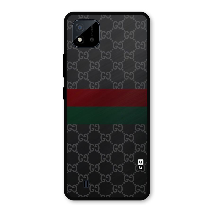 Royal Stripes Design Metal Back Case for Realme C11 2021