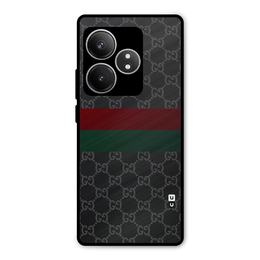 Royal Stripes Design Metal Back Case for Realme GT 6T