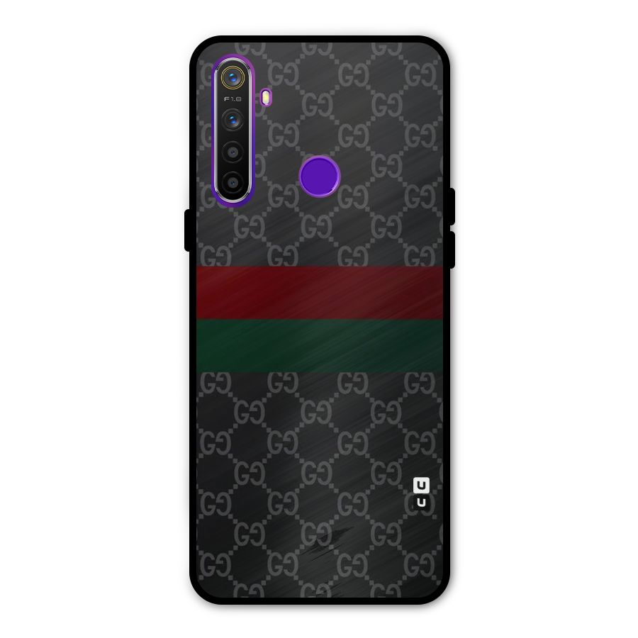 Royal Stripes Design Metal Back Case for Realme Narzo 10